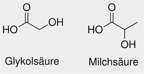 Chemische Strukturformeln: Gluconsäure, Milchsäure und weitere relevante Säuren