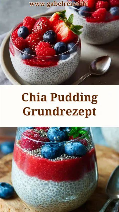 Chia Pudding als Soße über Pancakes