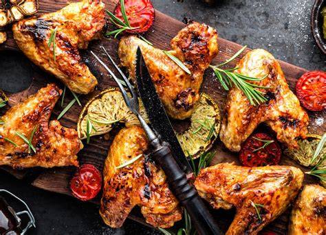 Chicken Wings auf dem Grill mit Glasur