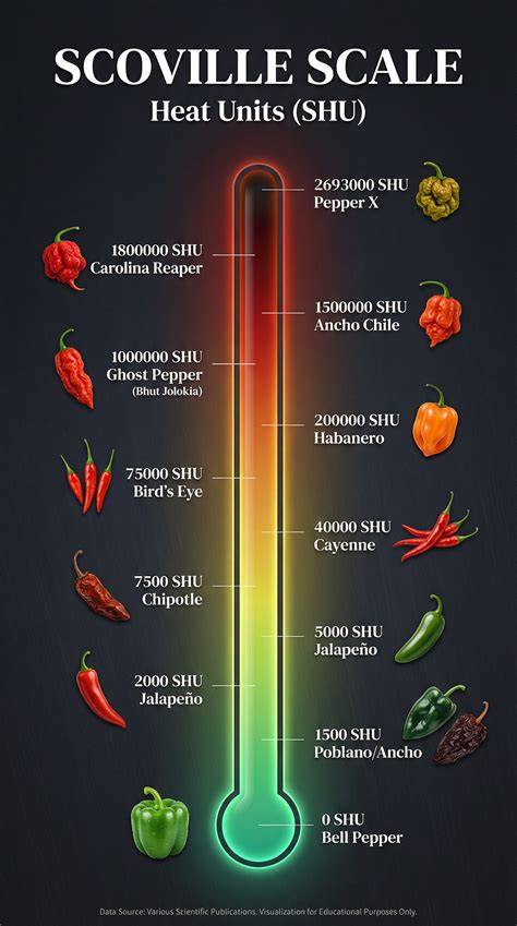 Chili-Extrakt Scoville Skala - Schärfe von Bonbons
