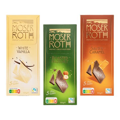 Choceur und Moser-Roth Tafeln im Regal