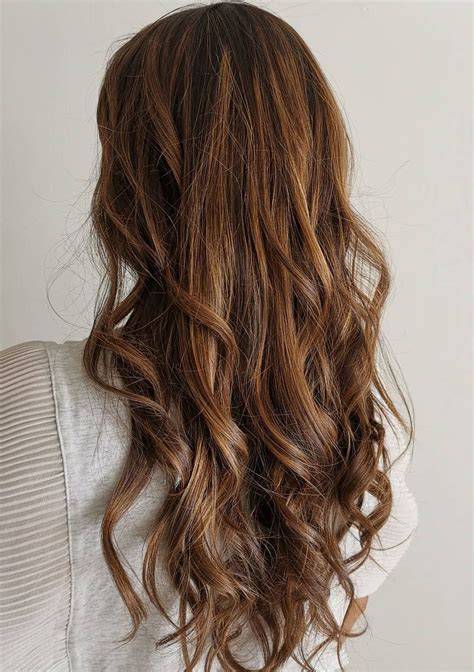 Chocolat Cake Balayage Nahaufnahme glänzender Haare