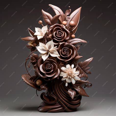 Chocolate Room: lebensgroße Schokoladenskulptur am Schreibtisch