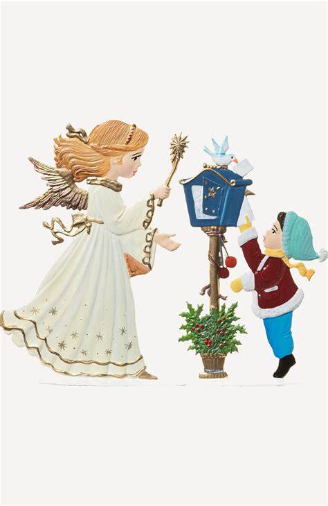 Christkind Hohlfigur und Brief ans Christkind Set