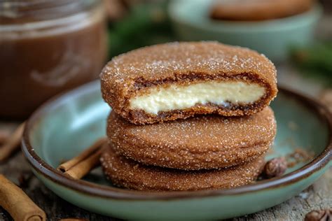 Churro Cheesecake Cookies auf einem Tablett mit Zimtzucker bestreut