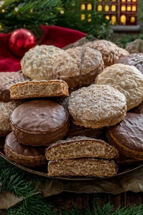 Close-up: Nürnberger Lebkuchen mit Nüssen und Gewürzen