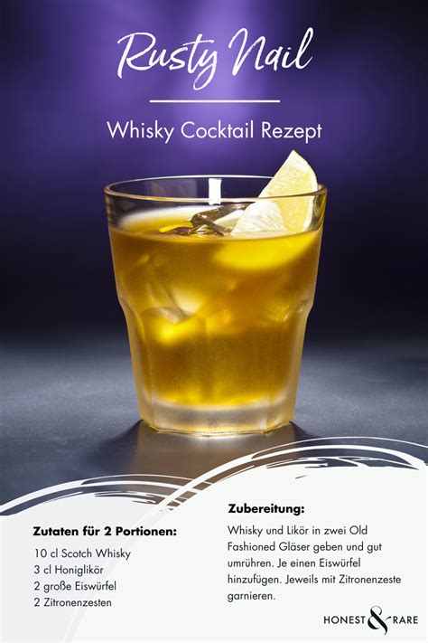 Cocktailfoto: Rusty Nail im Tumbler mit Zitronenzeste