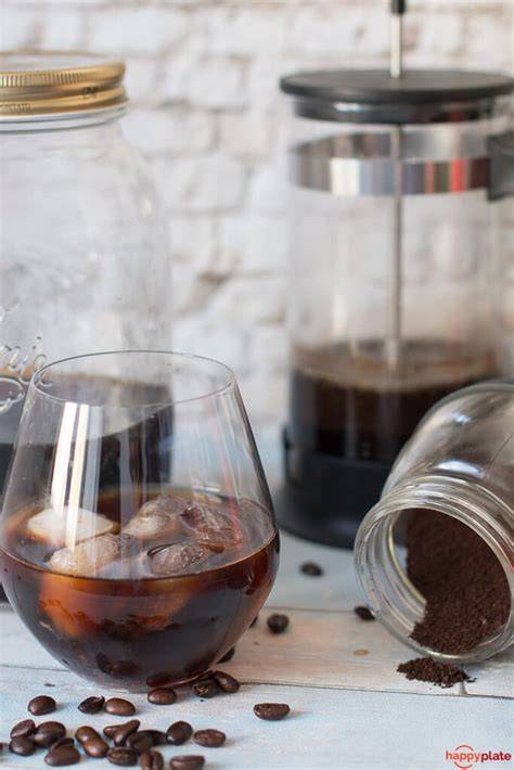 Cold Brew Glas Kaffeebohnen