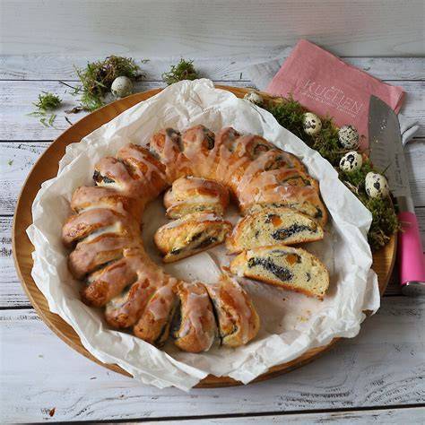 Collage: Rezepte mit Mohn - Schnecken, Hefekranz, Makówki
