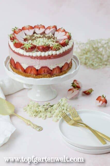 Community: Variantenreichtum der Erdbeer-Holunderblüten-Torte