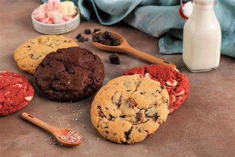 Cookie Friday: Verschiedene Sorten Toblerone Cookies auf einem Blech