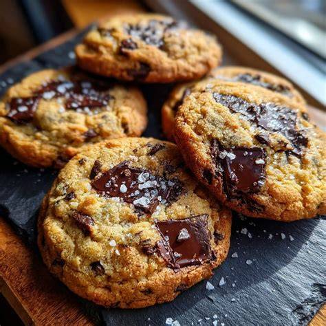 Cookies mit Meersalz bestreut
