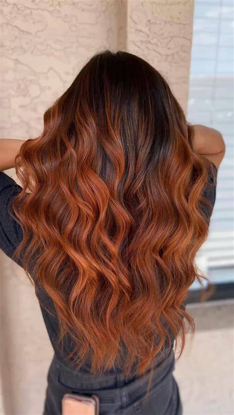 Copper Balayage Beispiel