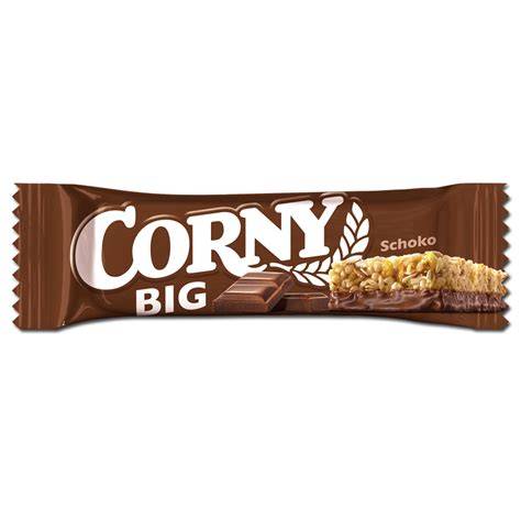 Corny Big Erdnuss Schoko Riegel mit Zutatenaufstellung