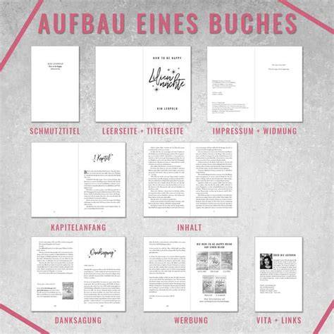 Cover und Seitenlayout eines Buchs mit Cocktailkuchen