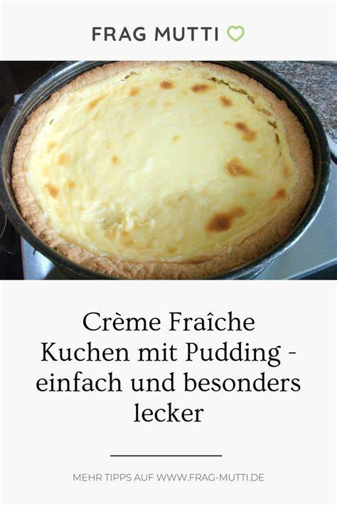 Crème Fraîche Kuchen - Infografik Zutaten und Ablauf