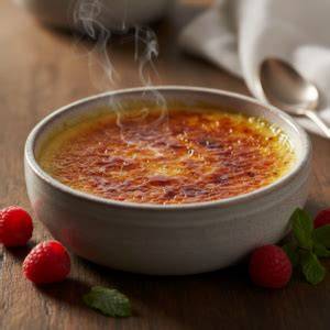 Crème brûlée mit knuspriger Zuckerkruste