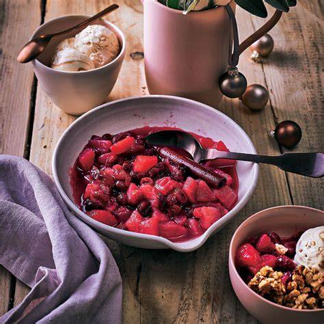 Cranberry-Kompott mit Orangennote