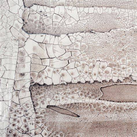 Craquelé-Technik auf Keramik, Detail