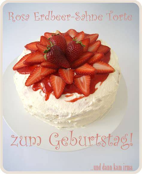 Creme mit Erdbeermarmelade und rosa Farbton