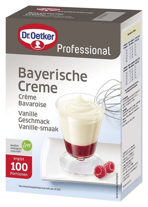 Cremepulver und verschiedene Dessertsorten