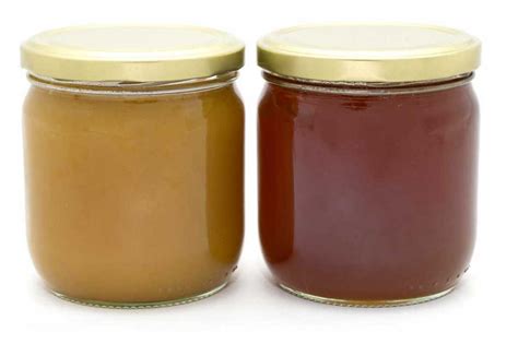 Cremiger und kristallisierter Honig - Vergleich