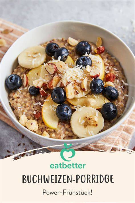 Cremiges Vanille-Pudding-Oats Frühstück mit Magerquark und frischem Obst