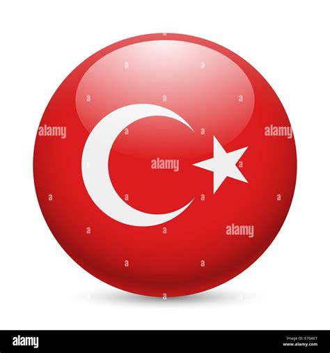 Croissant mit türkischer Flagge als Symbol für internationale Küche