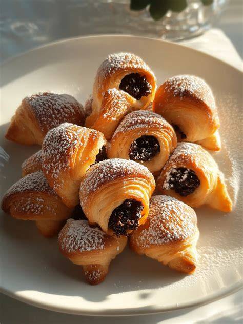 Croissant-Variationen mit Schokolade, Marmelade und exotischen Füllungen