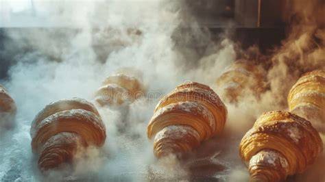 Croissants frisch aus dem Backofen
