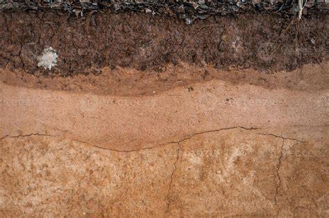 Crumbled Boden Textur und Schichten