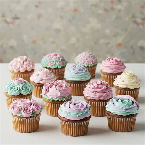 Cupcakes in verschiedenen Designs