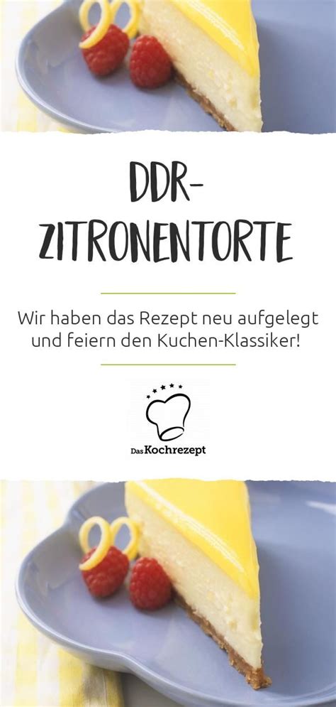 DDR-Zitronentorte auf Kuchenteller