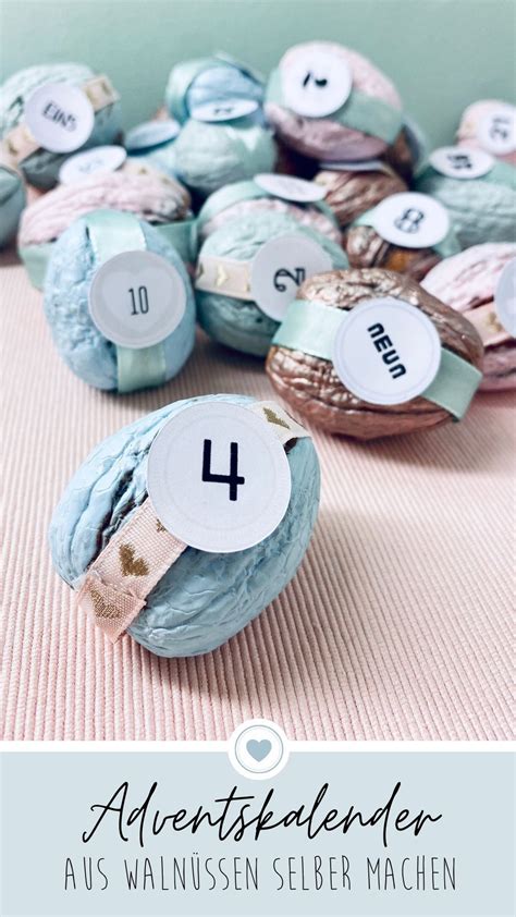 DIY Adventskalender mit Rätseln und Walnüssen