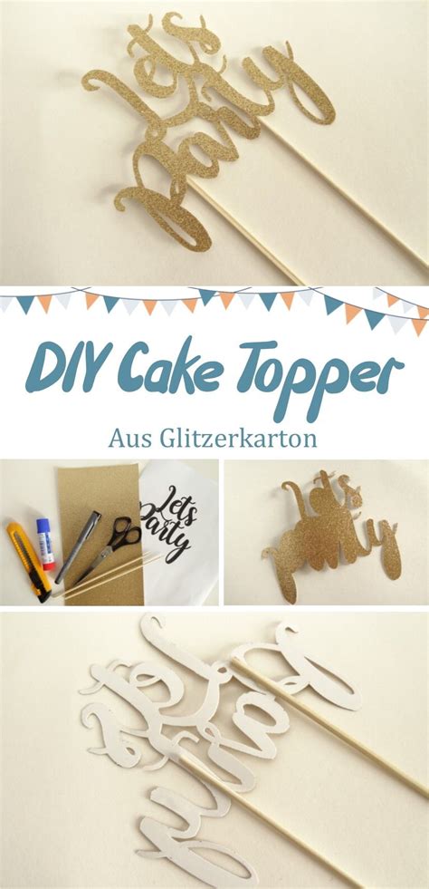 DIY Cake Topper aus Schokolade