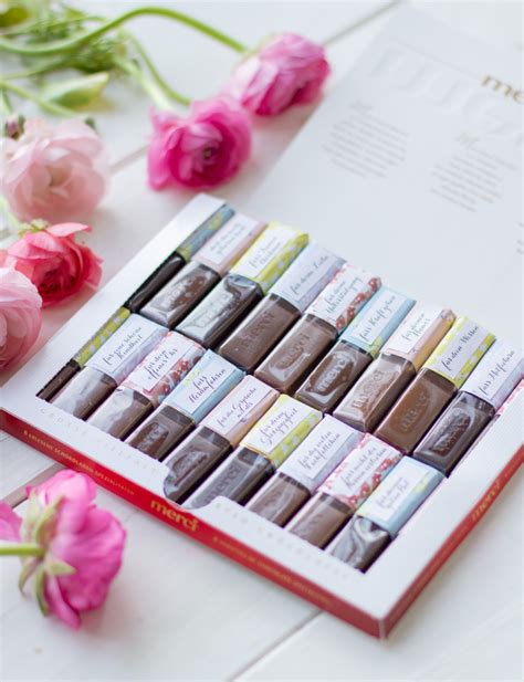 DIY Geschenk mit Merci Schokolade und Labels