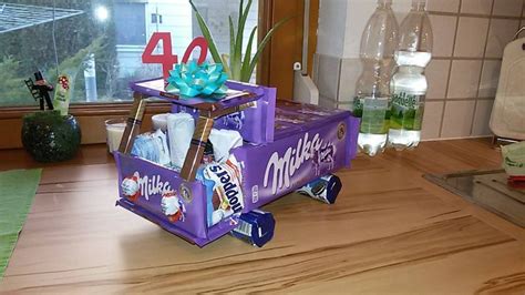 DIY LKW aus Süßigkeiten - Bastelideen