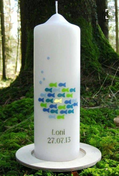 DIY Taufkerze gestalten