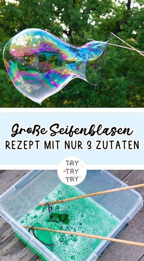 DIY-Seifenblasen - Zutaten und Mischung