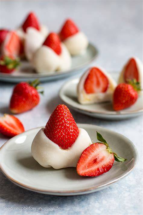 Daifuku mit Erdbeere