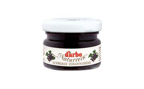 Darbo Schwarze Johannisbeere Marmelade im Miniglas