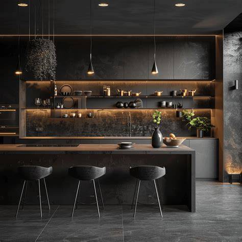 Dark Kitchen mit Roboterarmen