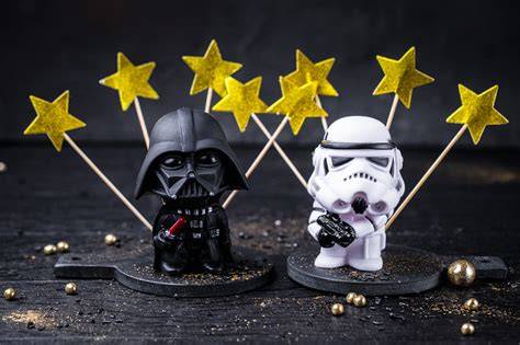 Darth Vader Motiv auf Kinderkuchen - einfache Umsetzung mit Buttercreme