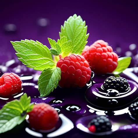 Dekorideen: Schokogitter, frische Beeren, Minze
