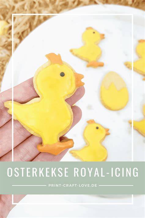 Dekorieren und Bemalen von Osterkeksen mit Royal Icing