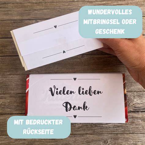 Dekorierte Banderole für Pralinenschachteln