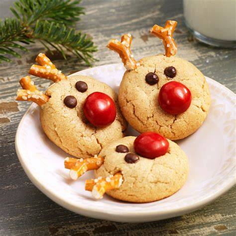 Dekorierte Kekse zu Weihnachten, Ostern und Gartenfest