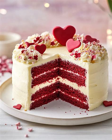 Deluxe Valentinstags Torte mit Perlen