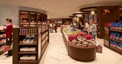 Der Lindt Chocolate Shop mit vielfältigem Schokoladenangebot