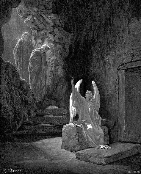 Der leere Grab, Maria Magdalena, Engel